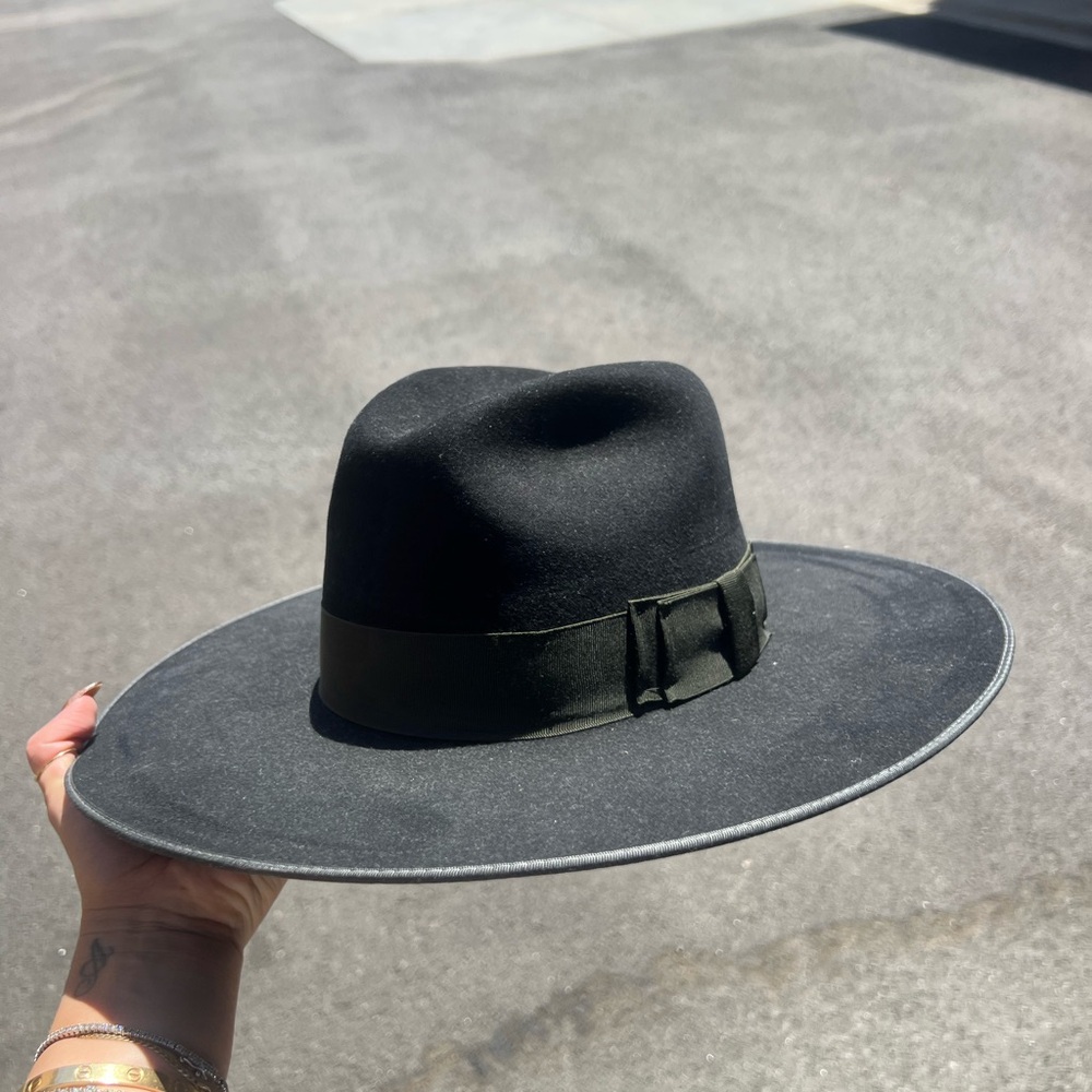 Stetson Black Wide-Brim Hat